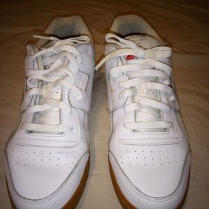 Reebok White Sneakers with Gum Sole